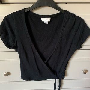 Top shop wrap shirt